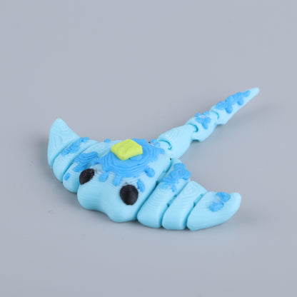 3D Printed Mini Fidget Creature Toy Pack – Articulated Party Favor Gift