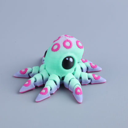 3D Printed Mini Fidget Creature Toy Pack – Articulated Party Favor Gift
